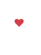 An outline of the state of Alabama with a red heart in the middle